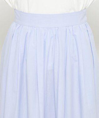 uncrave カラータイプライター フレアスカート サックス