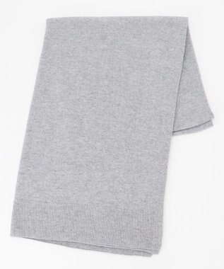 自由区 【洗える】ウールカシミヤブレンド ストール ライトグレー系