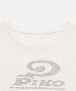 WEGO 別注PIKOラメ　リブT ホワイト