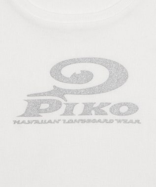 WEGO 別注PIKOラメ　リブT ホワイト