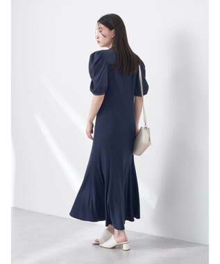 earth music&ecology リブドッキングワンピース Navy