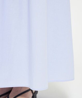 uncrave カラータイプライター フレアスカート サックス