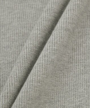 AMERICAN HOLIC バイパチ片畦衿付きニットプルオーバー Gray Mixture