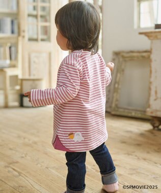 組曲 KIDS 【80-100㎝】シナぷしゅトロピカルボーダー Tシャツ ピンク