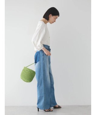 AMERICAN HOLIC ＵＶカット７分袖タックプルオーバー Off White