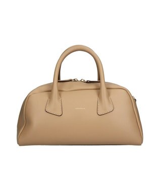 INTER-CHAUSSURES 【LORISTELLA】ミディアムサイズレザーハンドバッグ ライトベージュ