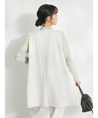 CRAFT STANDARD BOUTIQUE ジョーゼットロングジレ Ivory