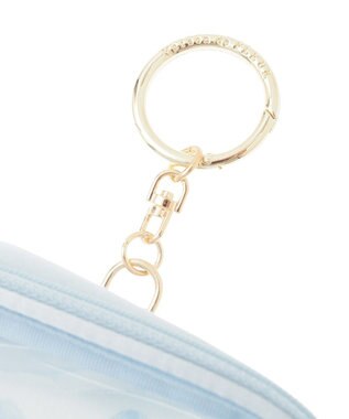 Maison de FLEUR リボンプリントクリアポーチ Light Blue