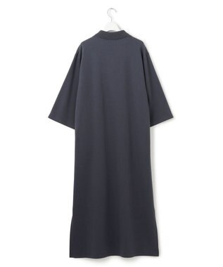 23区 L 【SLOW/一部店舗限定】ライトダンボール スキッパー ワンピース ネイビー系