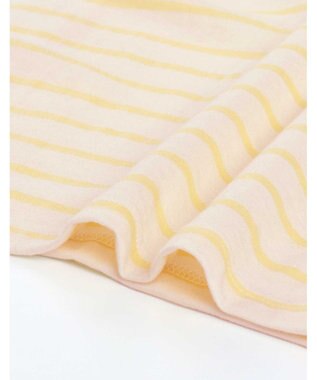 une nana cool 【綿100%】コットンボーダーパジャマ MADE WITH LIBERTY FABRIC イエロー