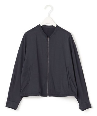 ICB L 【接触冷感・UVカット・撥水・洗える】 ナイロンタスランツイル ブルゾン ネイビー系