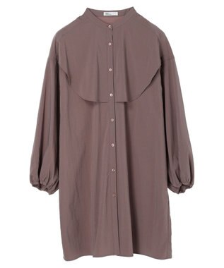 CRAFT STANDARD BOUTIQUE レーヨンデシンフリルチュニック Mocha