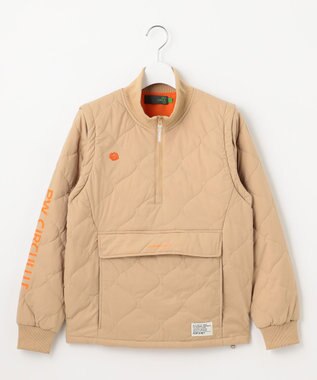 PW CIRCULUS 【ベストにもなる！袖2WAY】【WOMEN】ひょうたんキルティング中綿ブルゾン ベージュ系