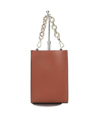 INTER-CHAUSSURES 【RIPANI】チェーンハンドルミニショルダーバッグ ブラウン