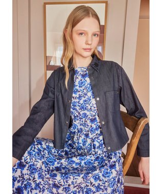 TOCCA 【美人百花掲載】【大人百花コラボ・00サイズあり・洗える・消臭】BLOOMING SPRING TIME ドレス ブルー系