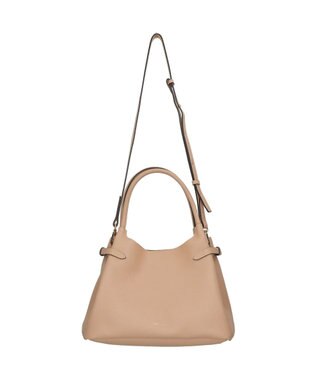 INTER-CHAUSSURES 【LORISTELLA】イタリアンレザーハンドバッグ ライトベージュ