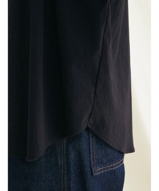 CRAFT STANDARD BOUTIQUE レーヨンデシンドルマンブラウス Black