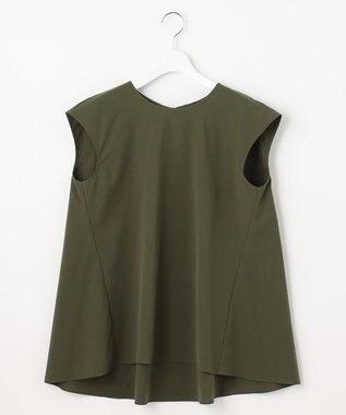 UNFILO L 【撥水/ストレッチ/軽量】マジカル機能 ブラウス ダークグリーン系