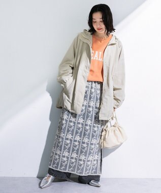 Green Parks レイヤードレーススカート Ecru