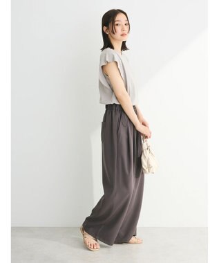 Green Parks ・ＳＵＧＡＲ　ＳＰＯＯＮ【ＣＯＯＬ】フレンチスリーブＴＥＥ Light Gray