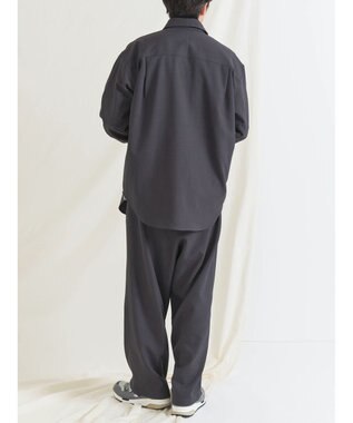 CRAFT STANDARD BOUTIQUE ポリエステルツイルポケッタブルシャツ Charcoal Gray