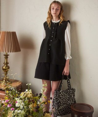 TOCCA 【ヨンア×大人百花×TOCCAコラボカラー有り】PRECIOUS WAVES BAG WITH POUCH ポーチ付きトートバッグ [ヨンア×大人百花コラボ]レオパード柄