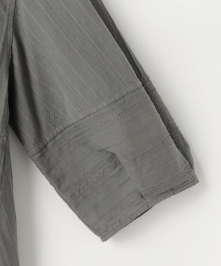 23区 【洗える】カラミ ブラウス カーキ系