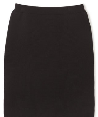 UNFILO ミラノリブニットスカート ブラック