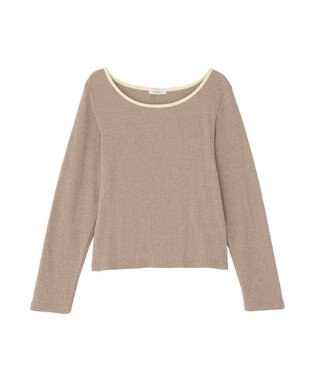 earth music&ecology 【2点SET】レイヤードバイカラーカットワンピース ベージュ