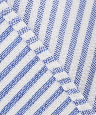 J.PRESS MEN ニットキャンディストライプ シャツ ネイビー系1