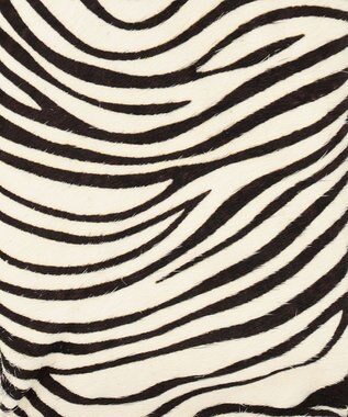 UNBILLION perche 牛革ハラコタイプ×ゴートハーフムーン2wayボストン ライトグレー