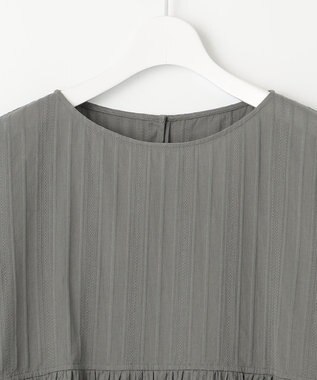 23区 【洗える】カラミ ブラウス カーキ系