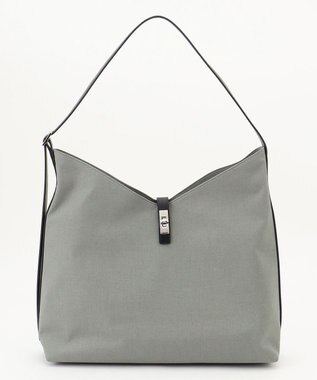 ICB リネン混ワンショルダー モスグレー系