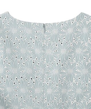 YECCA VECCA フラワーレースブラウス Light Blue