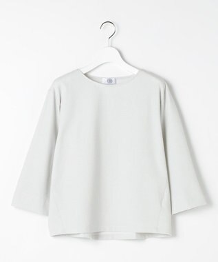 J.PRESS LADIES ラメ針抜き カットソー ライトグレー系