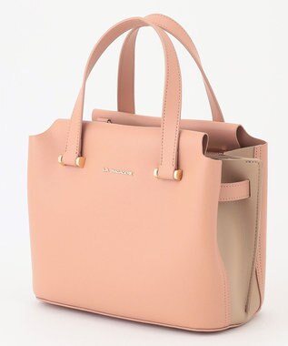 LA BAGAGERIE コンビカラー2WAYミニトートバッグ ピンク