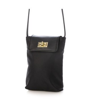 UNBILLION VERYコラボ ペルケ perche / 牛革フラップナイロンショルダーバッグ