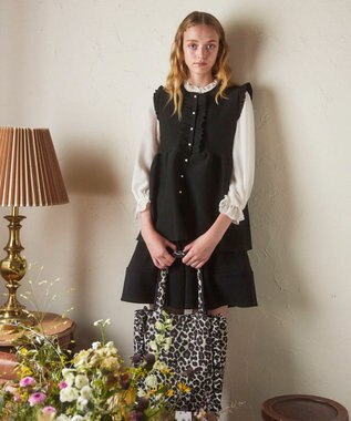 TOCCA 【ヨンア×大人百花×TOCCAコラボカラー有り】PRECIOUS WAVES BAG WITH POUCH ポーチ付きトートバッグ [ヨンア×大人百花コラボ]レオパード柄