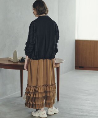 YECCA VECCA MA-1風デザインジャケット Stripe