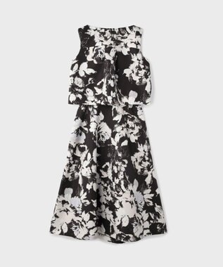 GRACE CONTINENTAL ボタニカルセパレートドレス ブラック