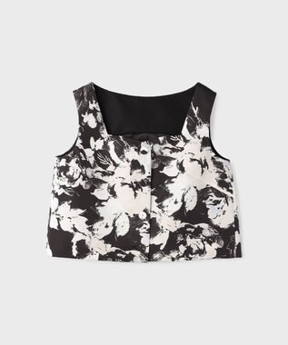 GRACE CONTINENTAL ボタニカルセパレートドレス ブラック