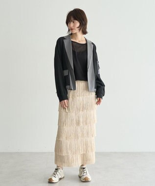 YECCA VECCA MA-1風デザインジャケット Gray