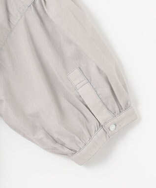 ANY L ピンタックブラウス ライトグレー