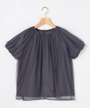 組曲 S 【先行予約】コットンポンチ チュールレイヤード カットソー