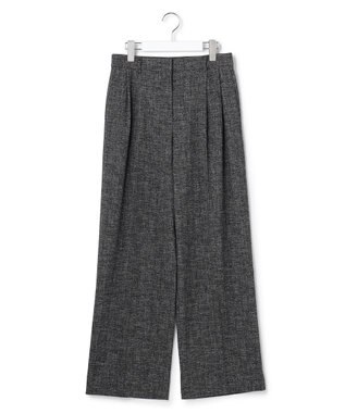 ICB L 【先行予約】ミックスブッチャー ワイドパンツ ブラック×オフホワイト