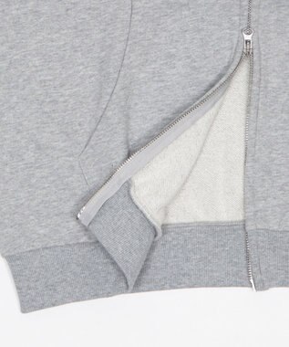 WEGO ノースリZIPパーカー 杢グレー
