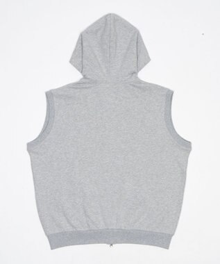 WEGO ノースリZIPパーカー 杢グレー