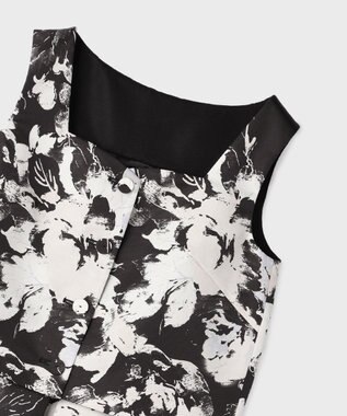 GRACE CONTINENTAL ボタニカルセパレートドレス ブラック