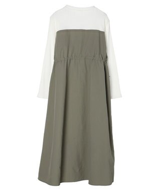 Green Parks ドロストドッキングワンピース Khaki