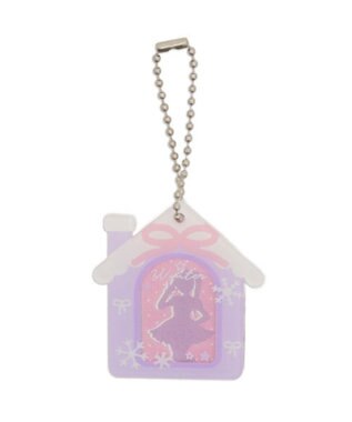 WEGO 【痛バ＆推し活ITEM】スノーハウスIDフォトケースキーホルダー ライトパープル
